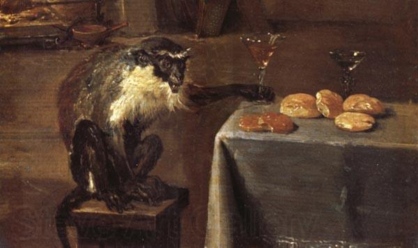 David Teniers Details of Monkeys in a Tavern Norge oil painting art